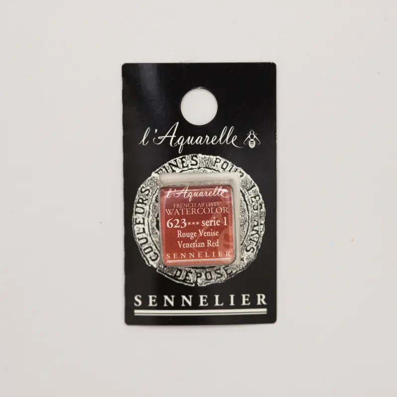 Sennelier l'Aquarelle 623 Venetian Red half pan S1