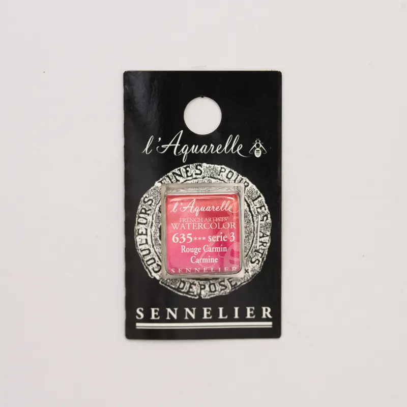 Sennelier l'Aquarelle 635 Carmine half pan S3
