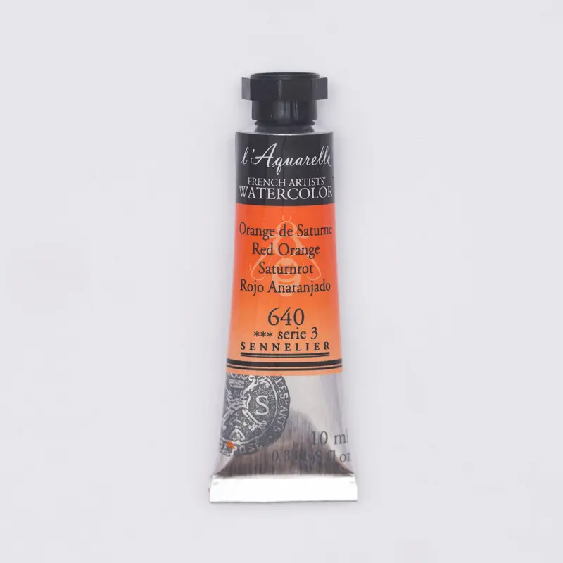 Sennelier l'Aquarelle 640 Red Orange 10ml S3