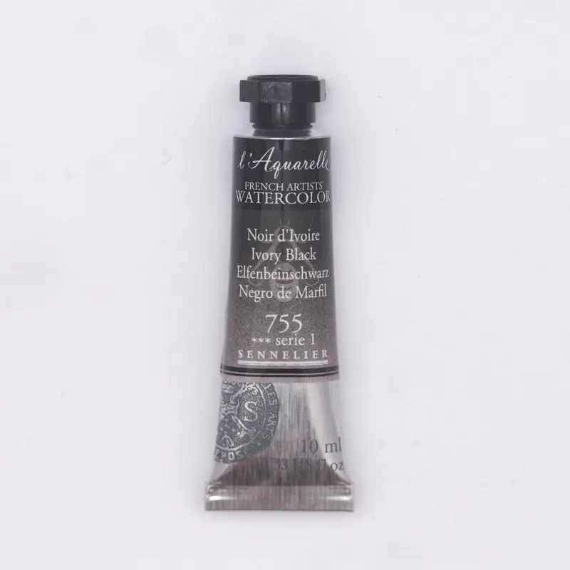 Sennelier l'Aquarelle 755 Ivory Black 10ml S1