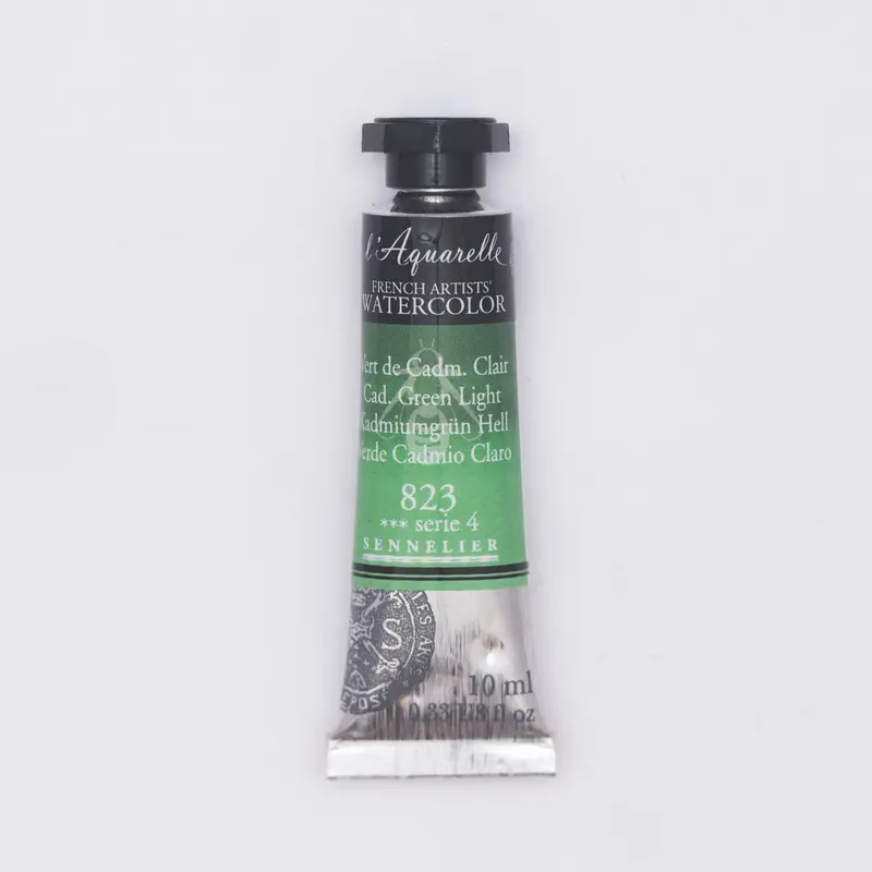 Sennelier l'Aquarelle 823 Cadmium Green Light 10ml S4