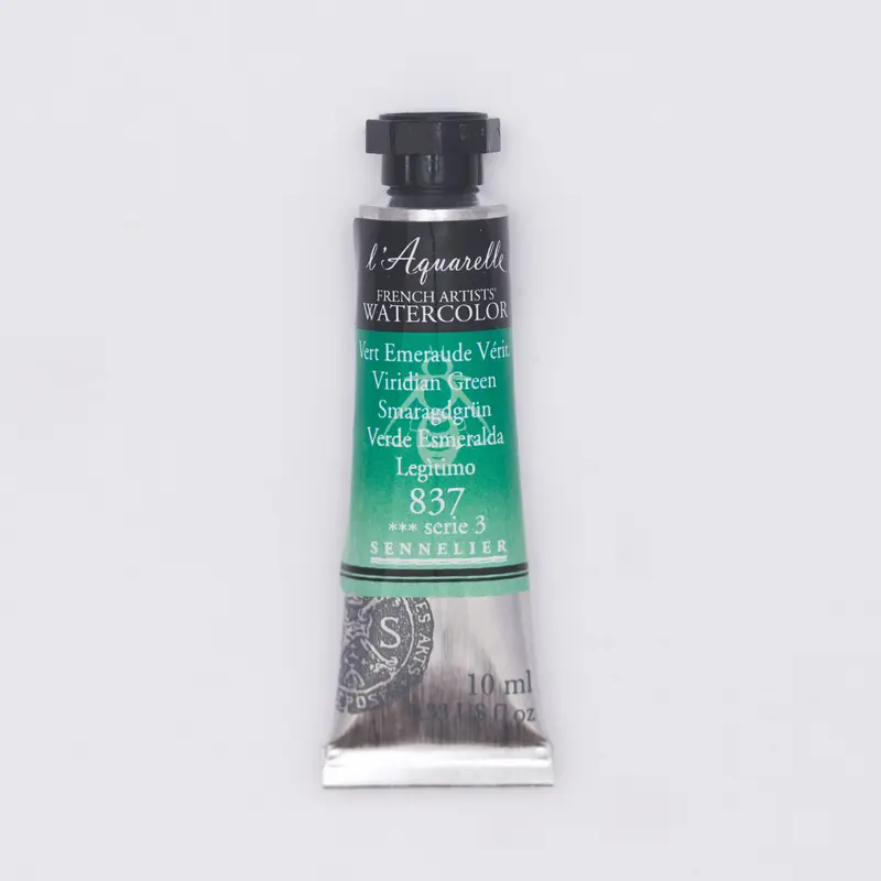 Sennelier l'Aquarelle 837 Viridian Green 10ml S3