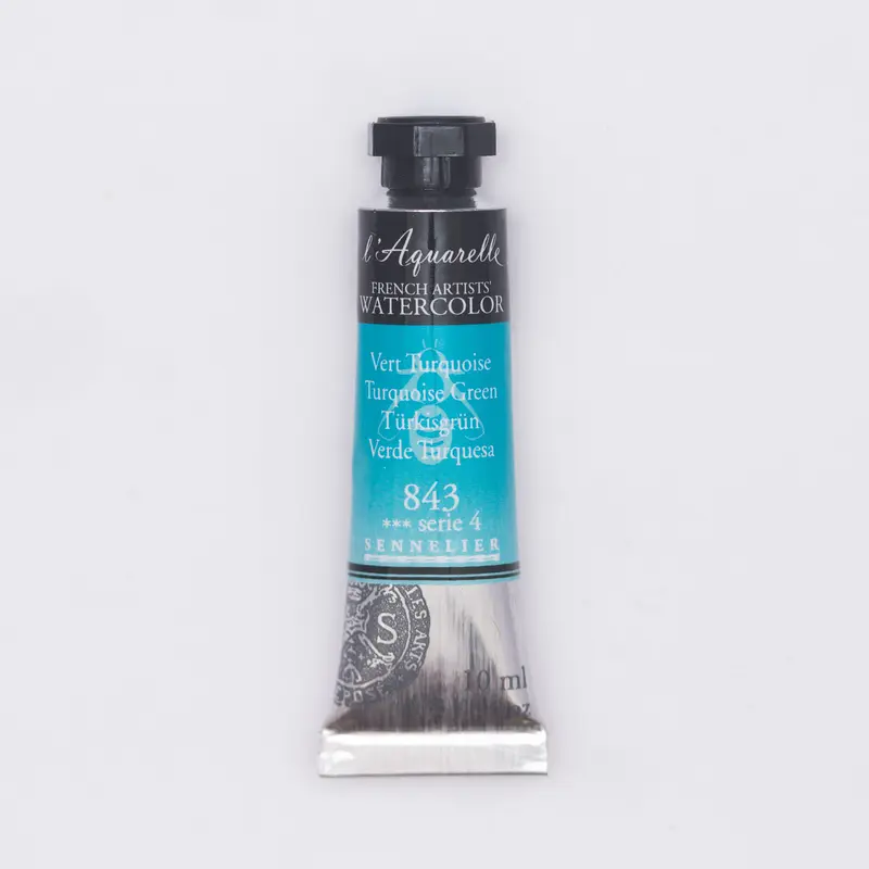 Sennelier l'Aquarelle 843 Turquoise Green 10ml S4