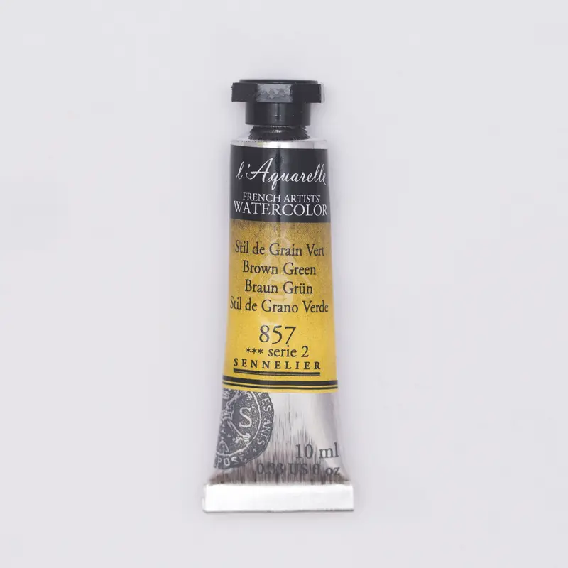 Sennelier l'Aquarelle 857 Brown Green 10ml S2