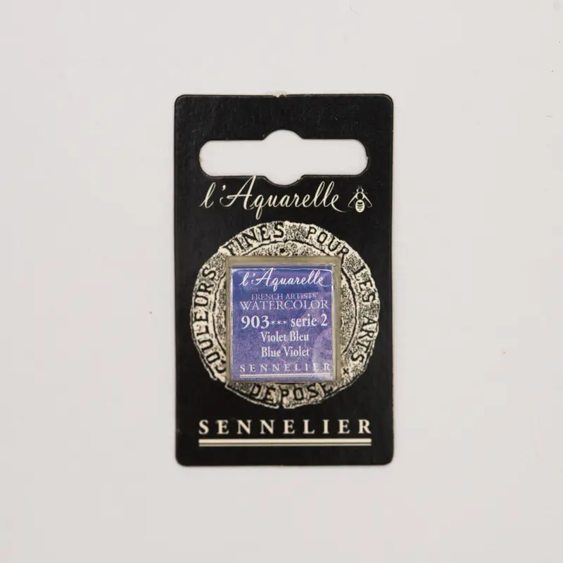 Sennelier l'Aquarelle 903 Blue Violet half pan S2
