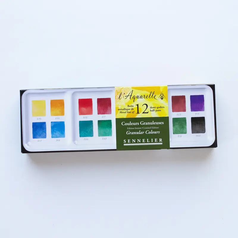Sennelier l'Aquarelle set 12 Granulated