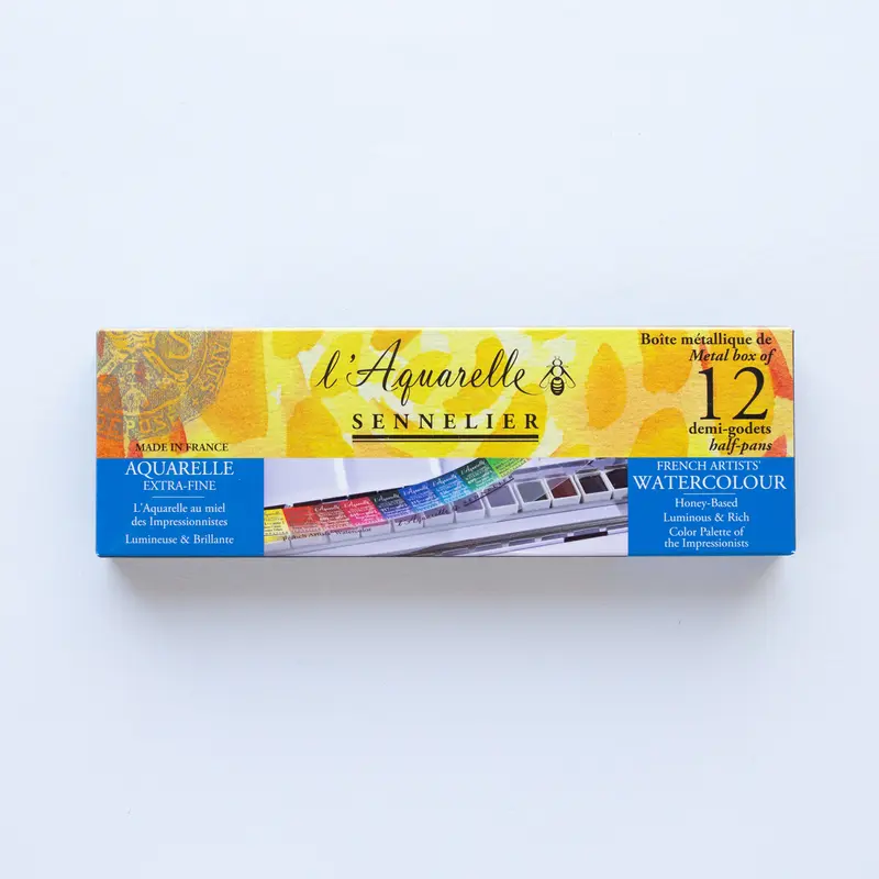 Sennelier l’Aquarelle Set 12 Half Pans