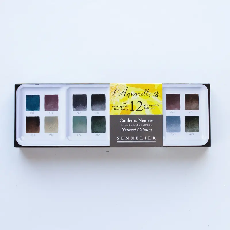 Sennelier l'Aquarelle set 12 Neutral