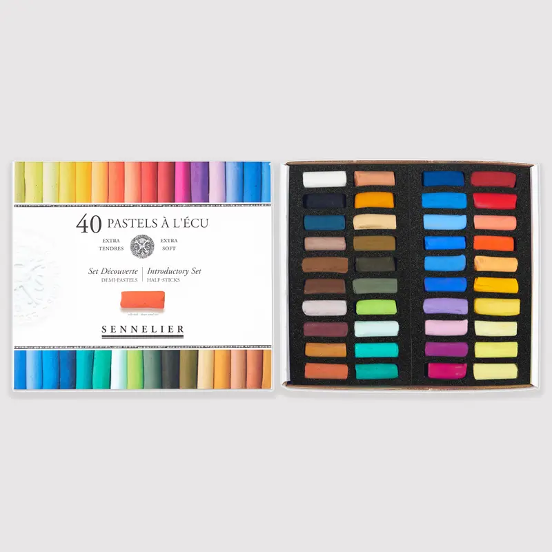 Sennelier soft pastels 'A l'écu' set 40 half pastels