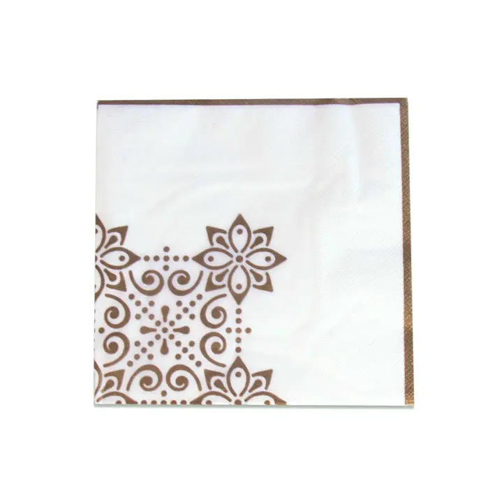 Servetten Eid Mubarak goud 33cm 20st