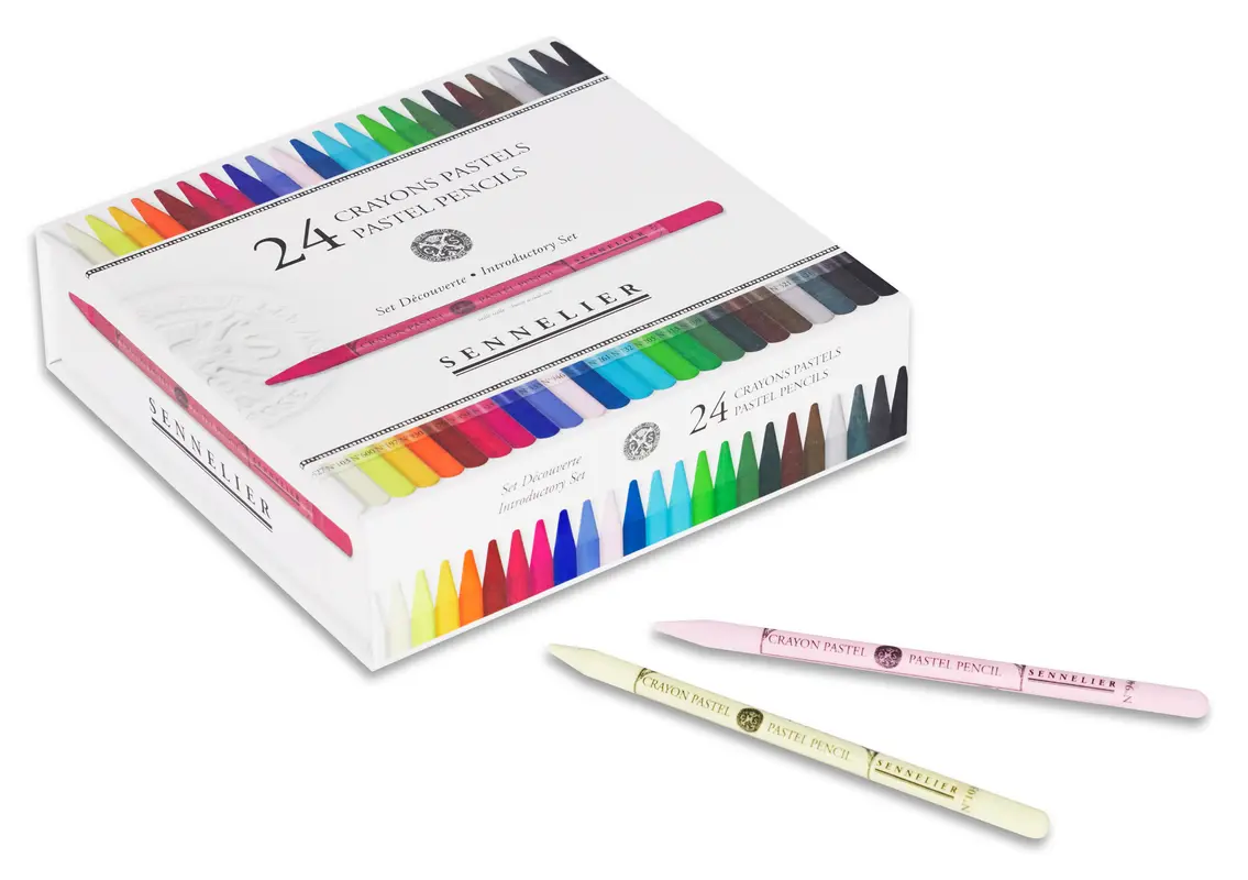 Set of 24 assorted Sennelier Pastel Pencils