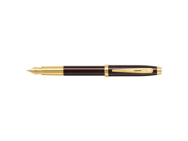 Sheaffer 100 Coffee Brown PVD Gold Vulpen
