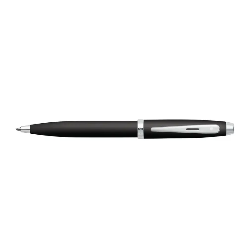 Sheaffer 100 Matt Black with Nickel Trim balpen