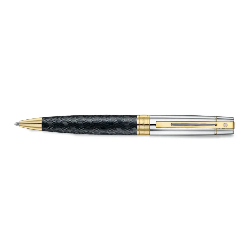 Sheaffer 300 Gegraveerd Mat Zwart Chroom GT Balpen