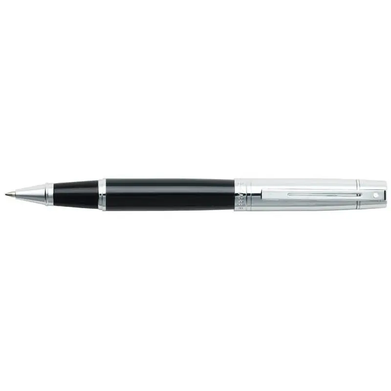 Sheaffer 300 Glossy Black CT / Chrome Cap roller