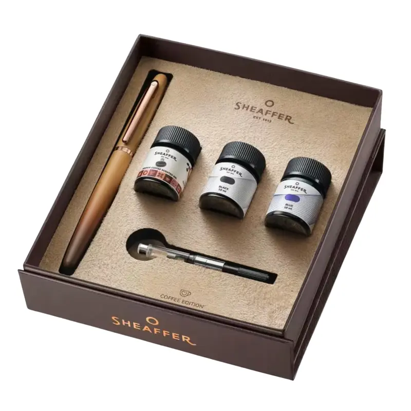 Sheaffer VFM Coffee Edition vulpen met 3x 10ml inkt