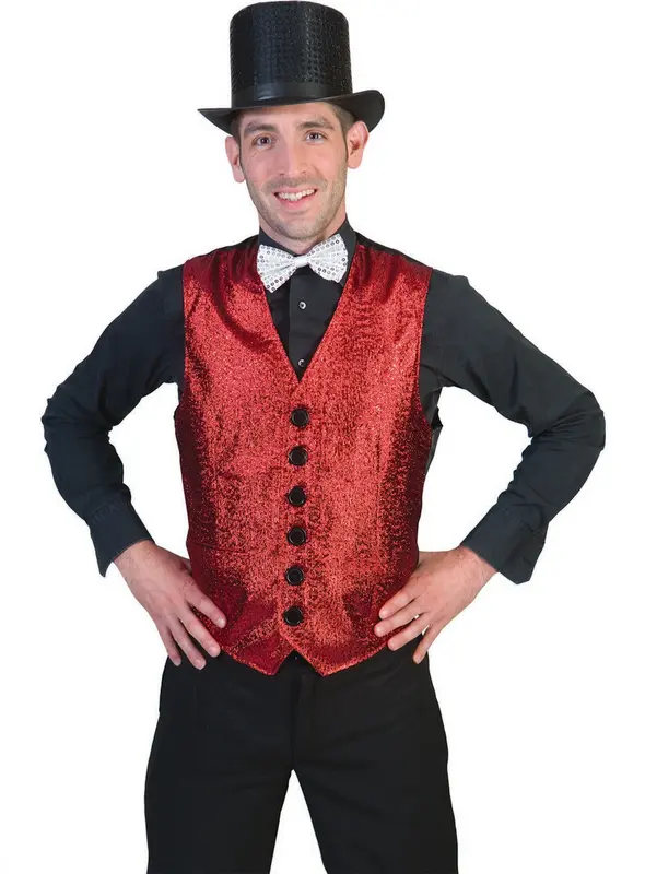 Show gilet rood mt.48/50