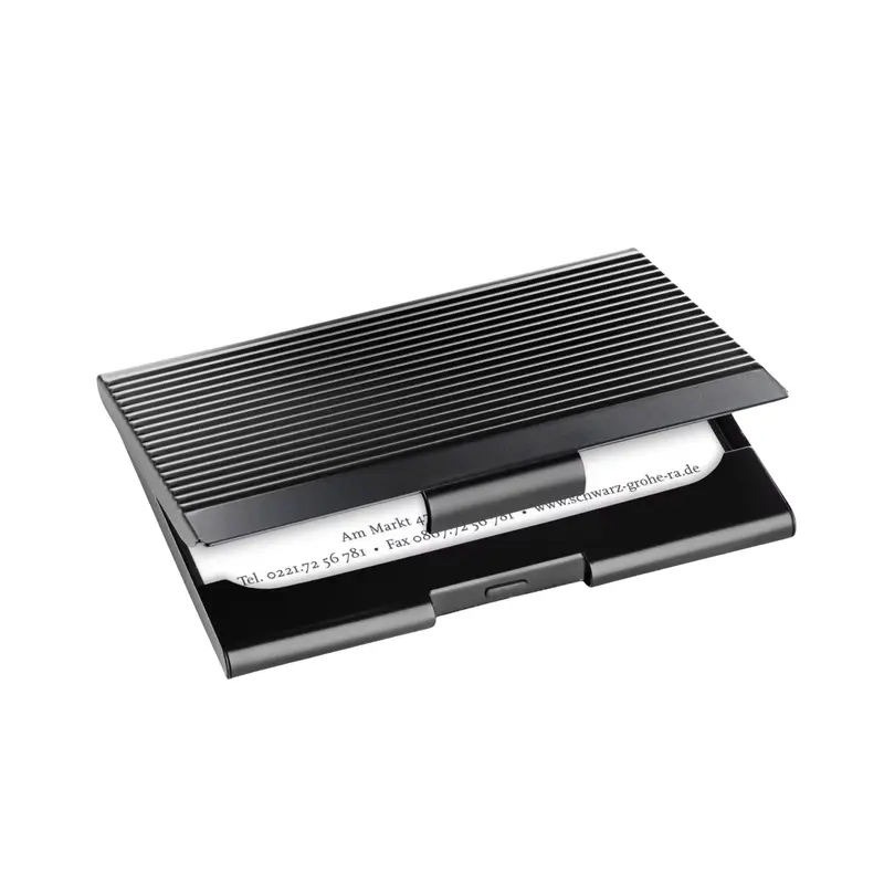 Sigel visitekaartjes etui mat zwart