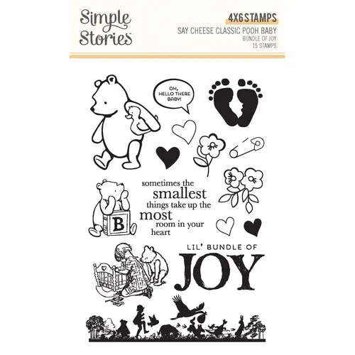 Simple Stories - Classic Pooh Baby Stamps Bundle of Joy