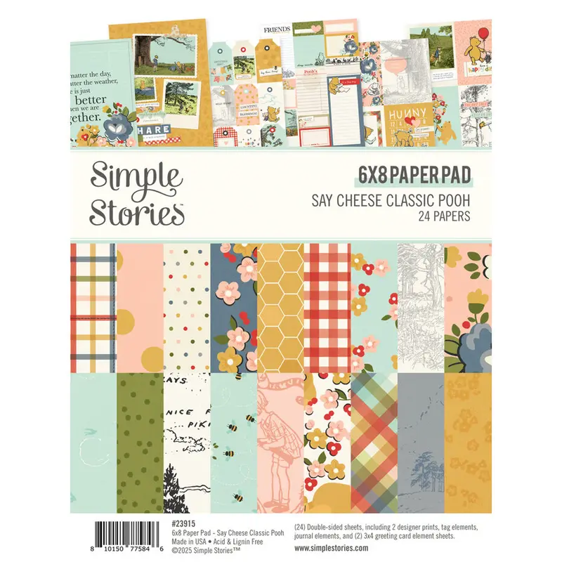 Simple Stories - Classic Pooh Paper Pad 6x8"