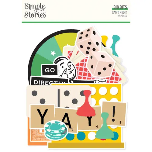 Simple Stories - Game Night Big Bits & Pieces