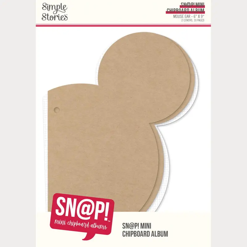 Simple Stories - SN@P! Mini Chipboard Album Mouse Ear 6x9"