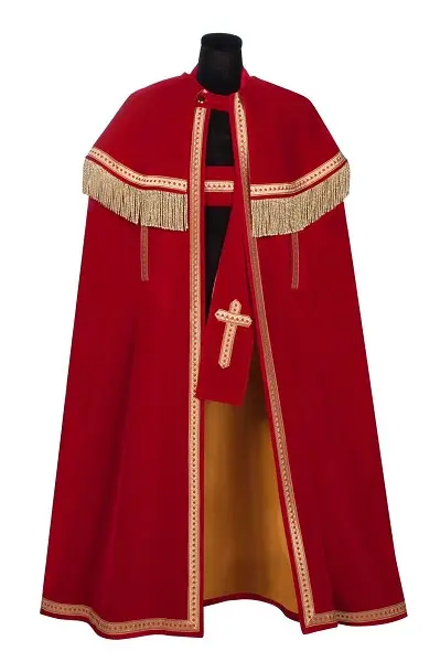 Sint mantel luxe Bram rood