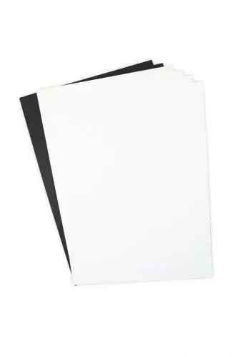 Sizzix - Black/Ivory/White A4 Cardtsock (60PK)