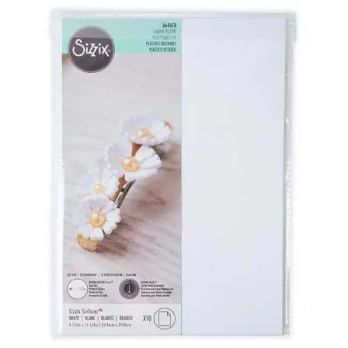 Sizzix - Surfacez Shrink Plastic White A4 (10pcs)