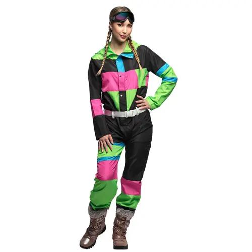 Skipak 80s babe mt. S (incl. skibril en riem)