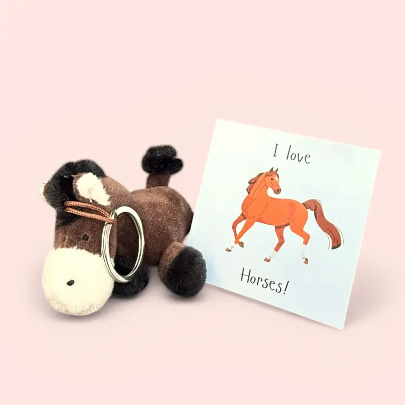 Sleutelhanger paardje i love horses