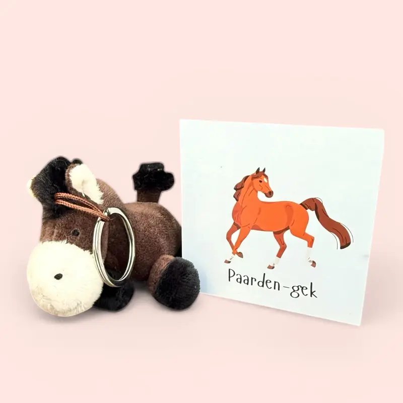 Sleutelhanger paardje paardengek