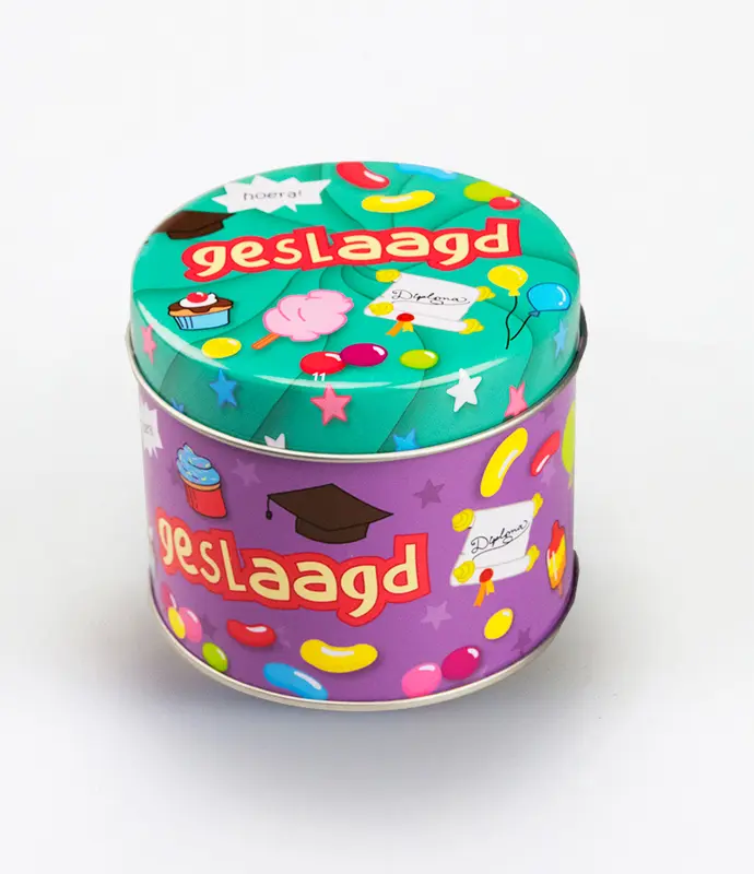 Snoepblikje - Geslaagd school