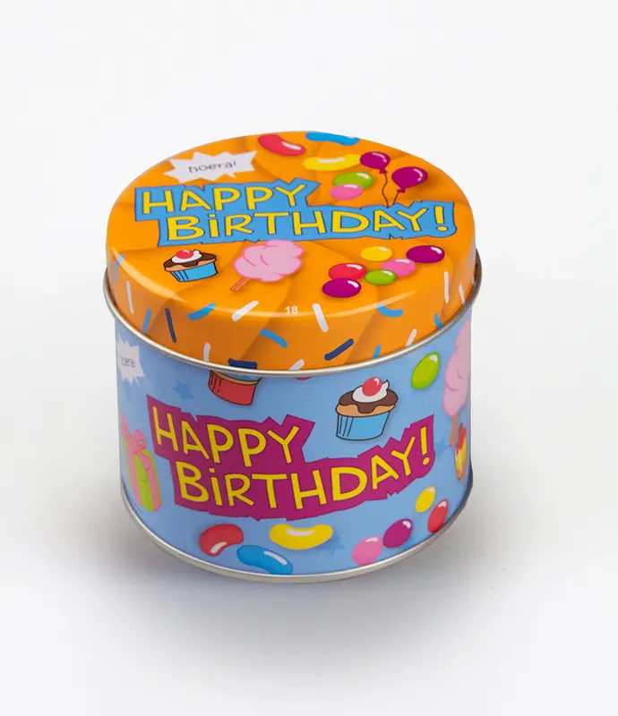 Snoepblikje - Happy birthday