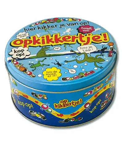 Snoeptrommel Opkikkertje