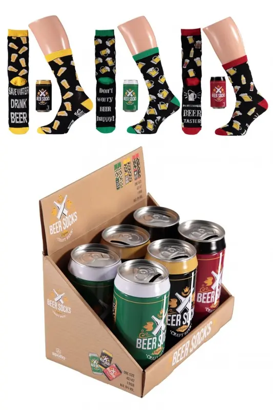 Sokken bier in bierblikje p/st.
