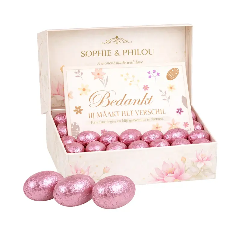 Sophie & Philou Little Easter Delights Luxe Paaseitjes Puur | Pink