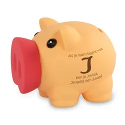 Spaarvarkentje - J (Joviaal, Jeugdig; een Juweel)