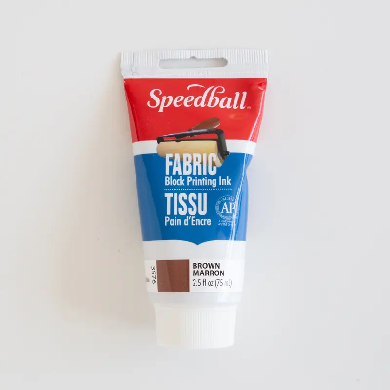 Speedball Fabric Block Printing ink 75ml Brown
