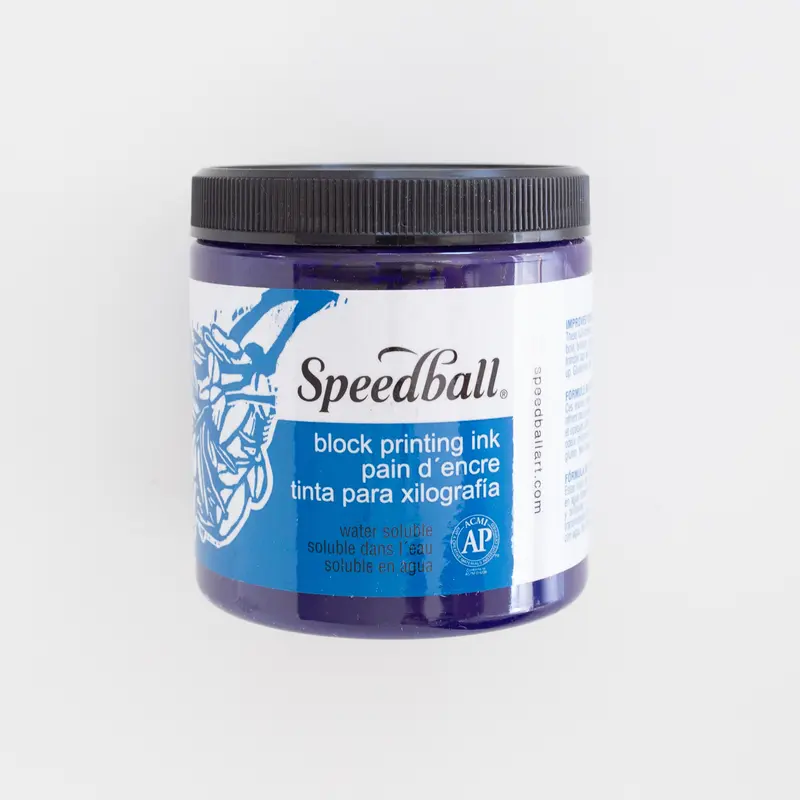 Speedball Water-Soluble Block Ink 8oz (237ml) Violet