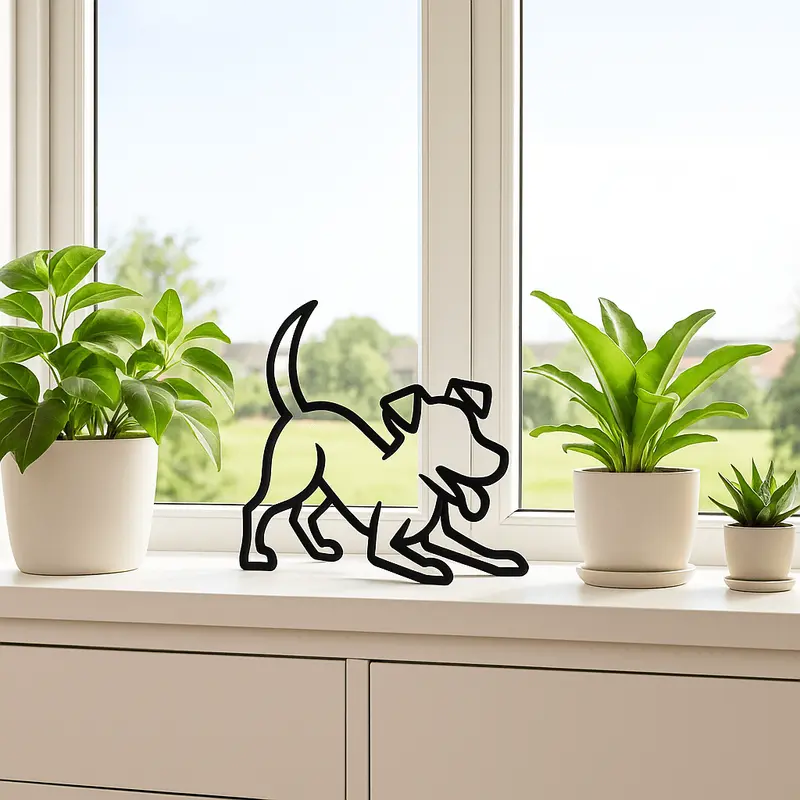 Speelse Jack Russell decoratie