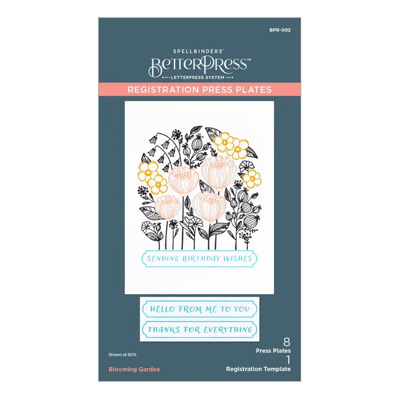 Spellbinders - BetterPress Blooming Garden Press Plates