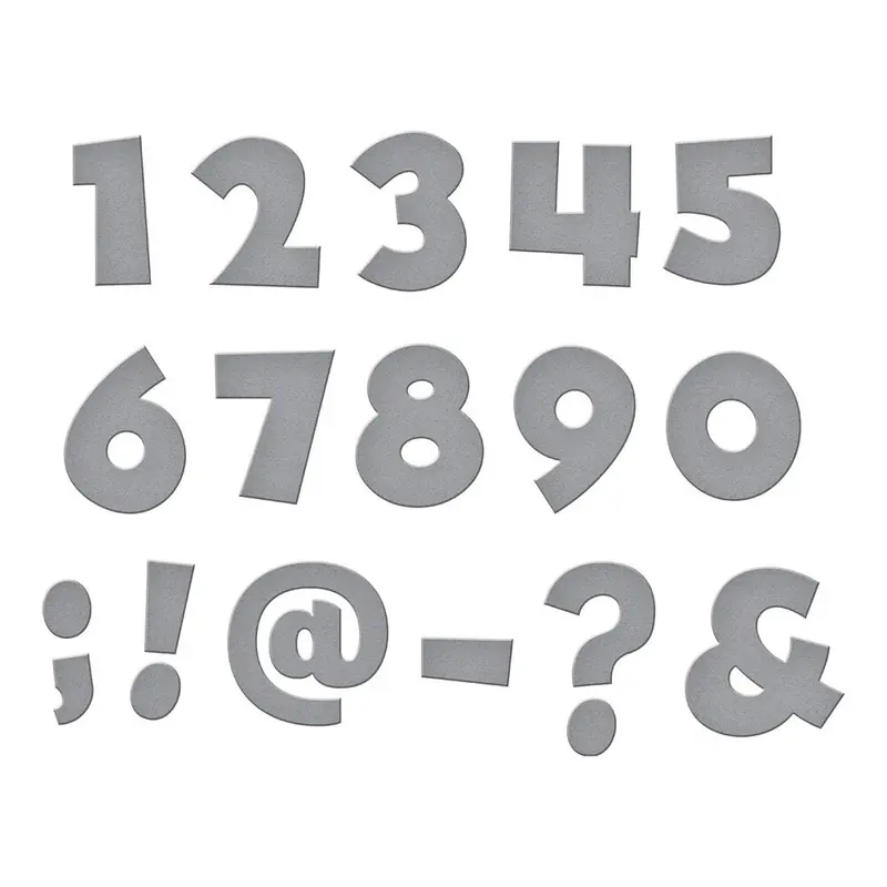 Spellbinders - Classic Mouse Etched Dies Numbers & Punctuation