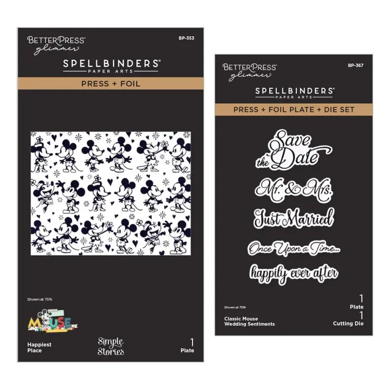 Spellbinders - Classic Mouse Wedding BetterPress Bundle