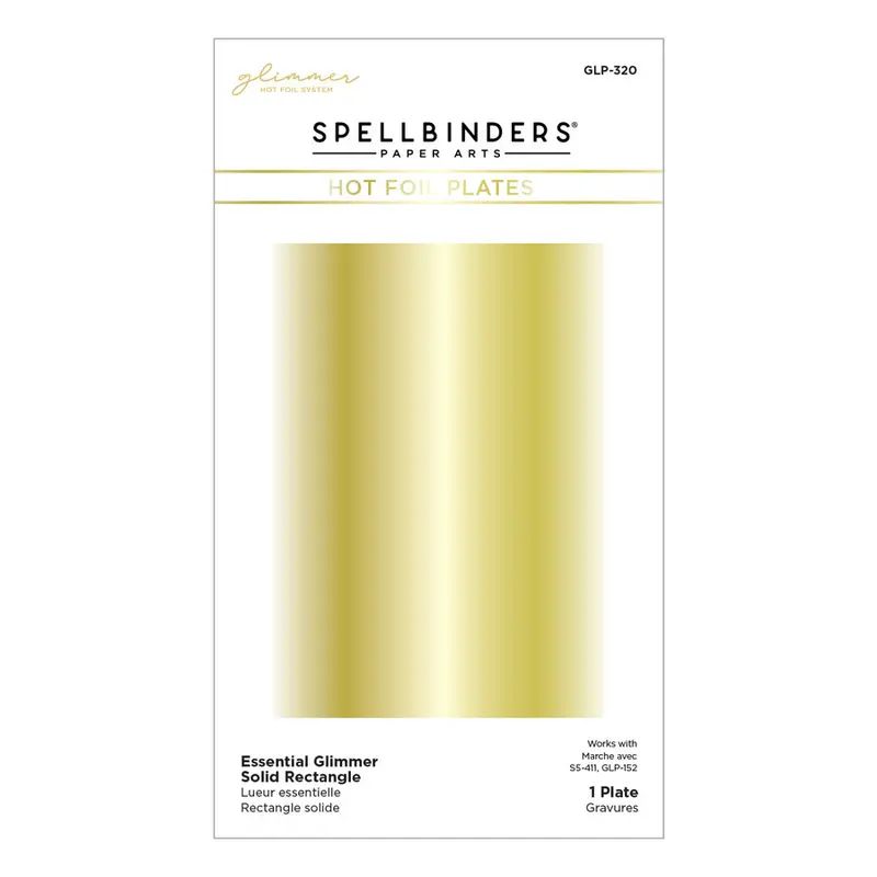 Spellbinders - Essential Glimmer Solid Rectangle Glimmer Hot Foil Plate