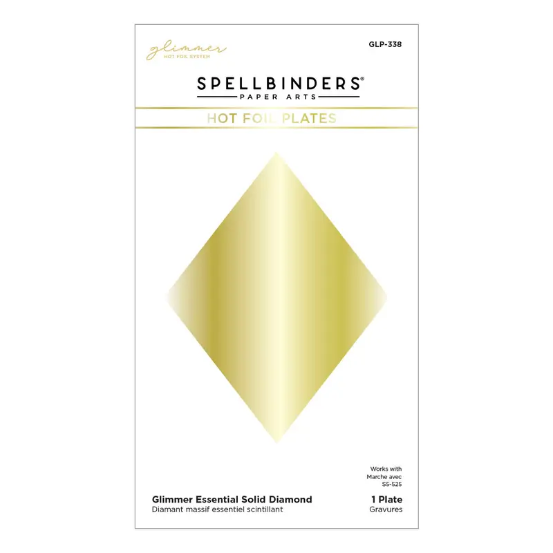 Spellbinders - Glimmer Essential Solid Diamond Hot Foil Plate