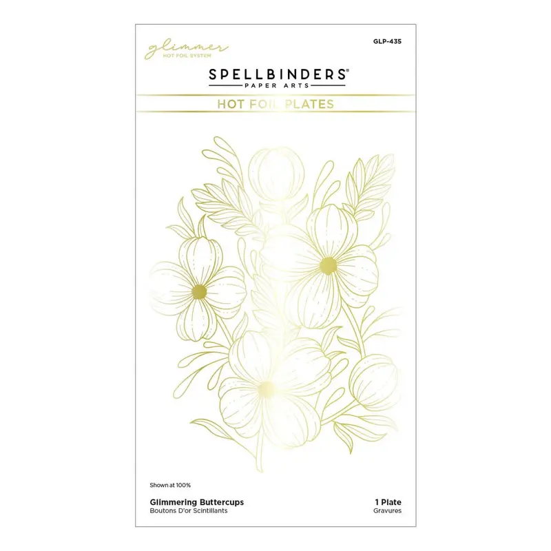 Spellbinders - Glimmering Buttercups Glimmer Hot Foil Plate