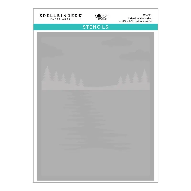 Spellbinders - Lakeside Memories Layered Stencil (4pcs)