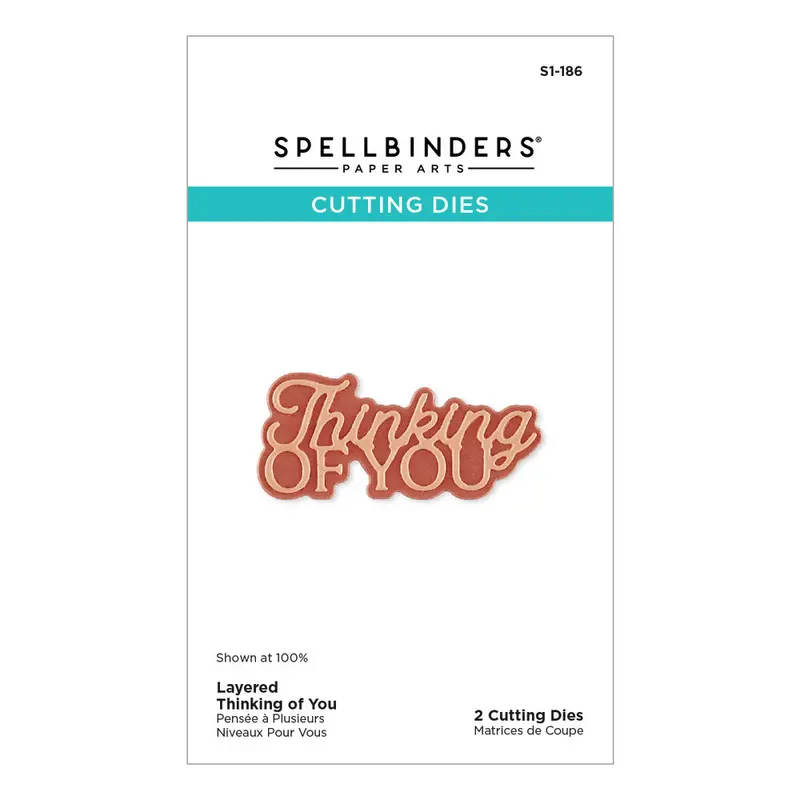 Spellbinders - Layered Thinking of You Etched Dies
