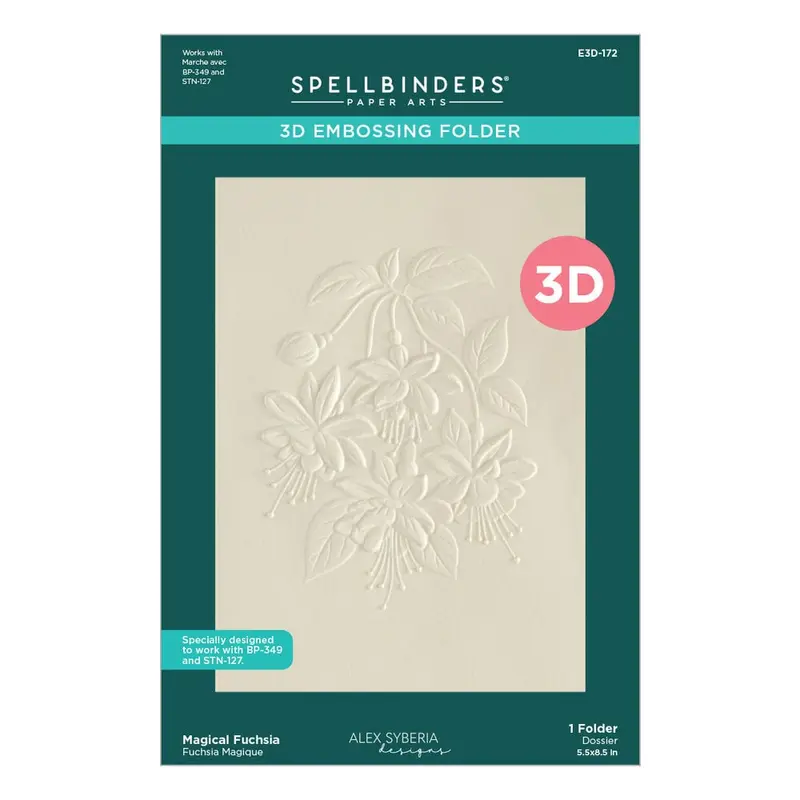 Spellbinders - Magical Fuchsia 3D Embossing Folder